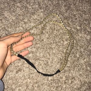 Gold braided headband